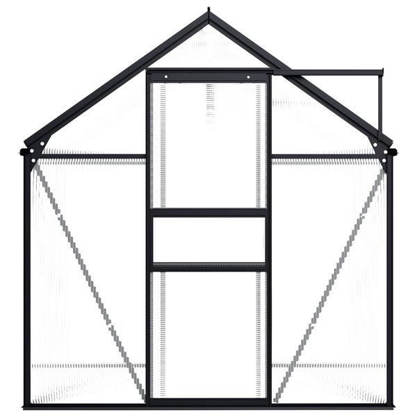 Gewächshaus Anthrazit Aluminium 3,61 m²
