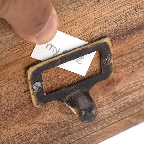 Dokumentenablage Carta Mahagoni Holz, etikettierbarer Griff 01 natur-vintage