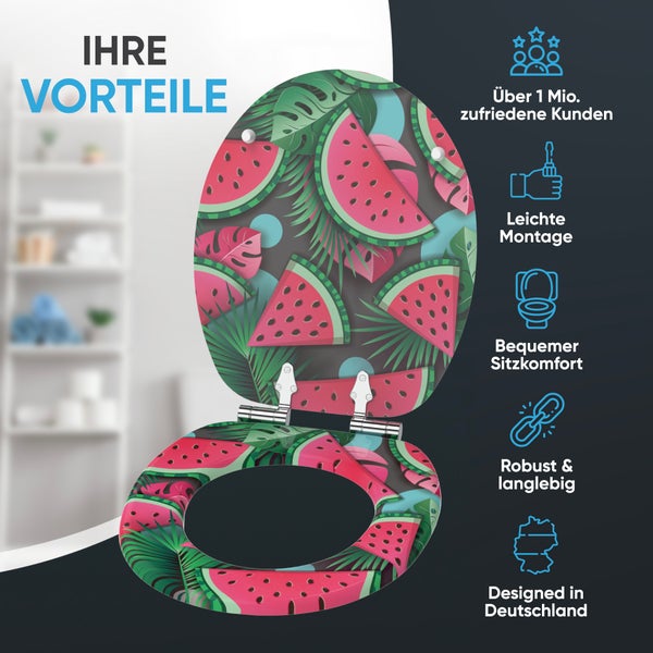 WC-Sitz mit Absenkautomatik Melone