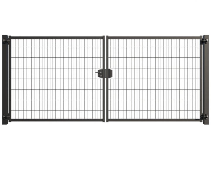Doppelflügeltor aus Drahtgitter für den Garten