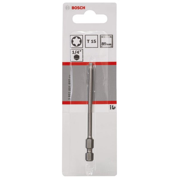 Bosch Logo. Torx-Schrauberbit T 15, circa 89 mm lang