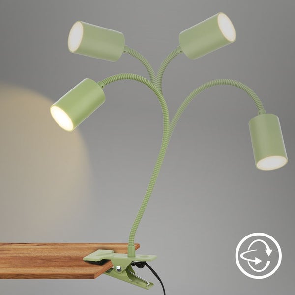 Schreibtischlampe Klemmleuchte Leselampe Schwenkbar Kabelschalter Kinderzimmer