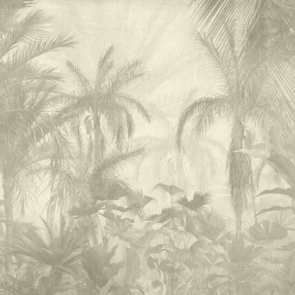 Tapete mit Dschungelmotiv und Palmen