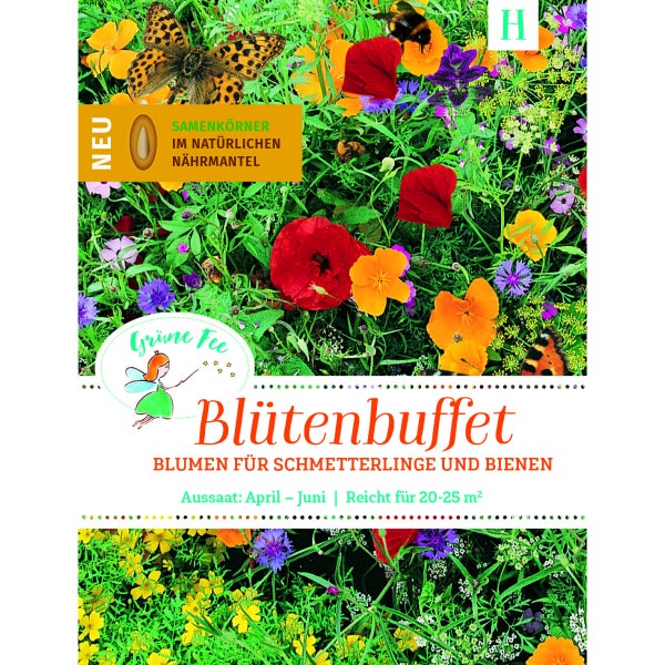 Blütenbuffet Blumenmischung für Schmetterlinge und Bienen Samen von Grüne Fee