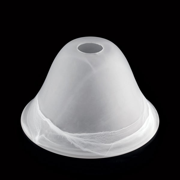 Glockenförmiger Leuchtenschirm aus satiniertem Glas für Deckenleuchten oder Wandleuchten