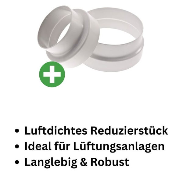 PVC Reduzierstück Flansch 125/150 mm – Universelles, langlebiges Verbindungsstück für Growboxen, Klimaanlagen & Lüftungssysteme