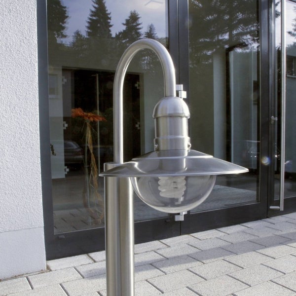 Lindby Damion (spritzwassergeschützt (Modern) in Alu aus Edelstahl (1 flammig, E27)