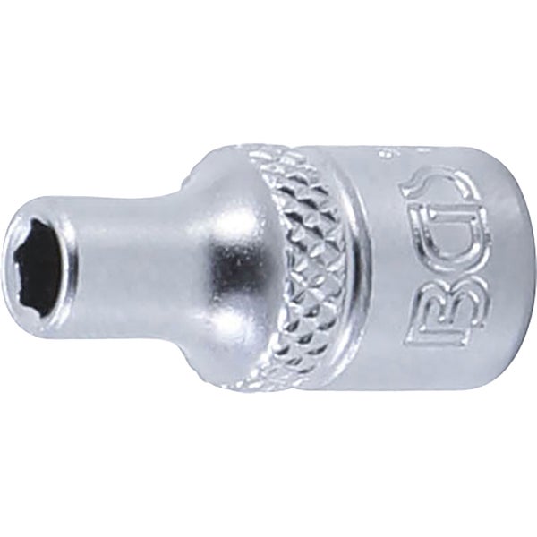 BGS Steckschlüssel-Einsatz Sechskant Antrieb Innenvierkant 6,3 mm (1/4) SW 4 mm - 2474