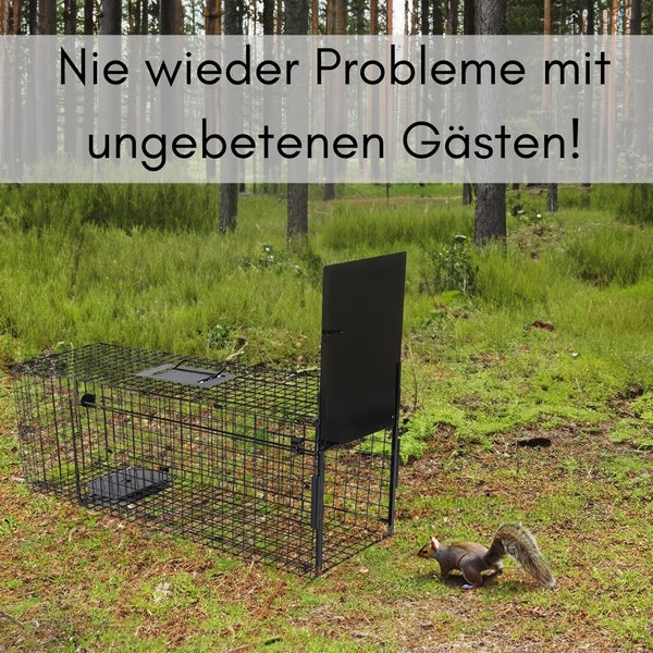 Drahtfalle für Lebendfang von Tieren im Freien