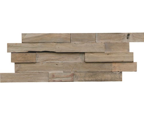 Holzverblender Teak Reclaimed Gun Smoke 20x50 cm