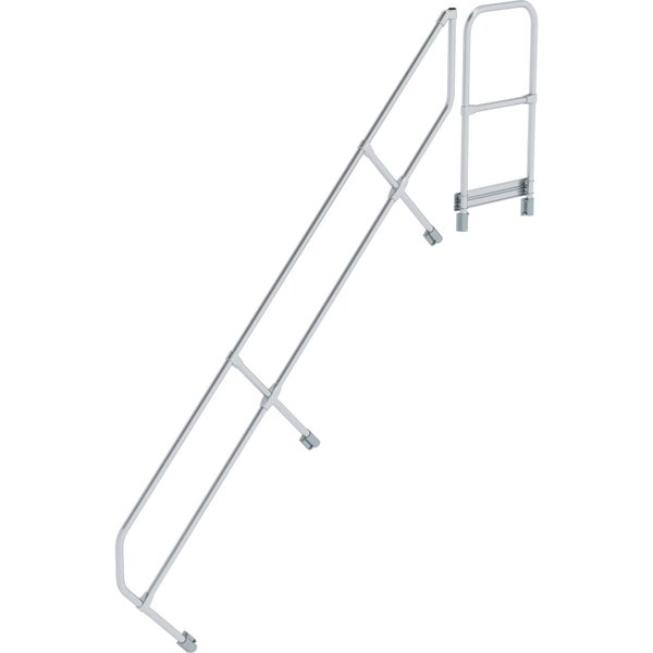 Günzburger Steigtechnik zweiter Handlauf für Treppe mit Plattform 45° mit 10 Stufen - 600510