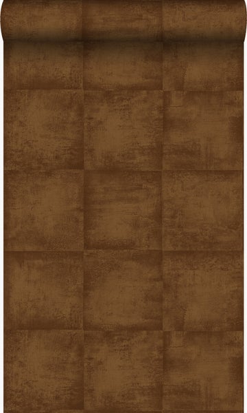 Origin Wallcoverings Tapete Uni Kupferbraun - 53 cm x 10,05 m - 326312