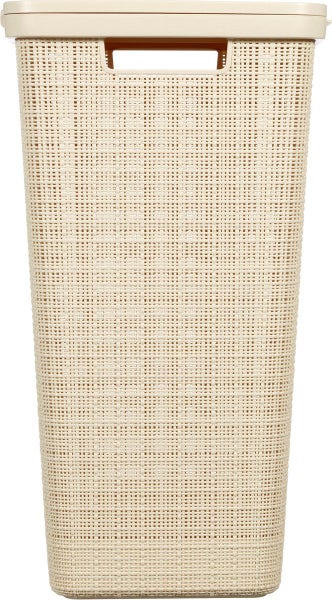 Curver Wäschekorb Jute mit Deckel - 2er Set