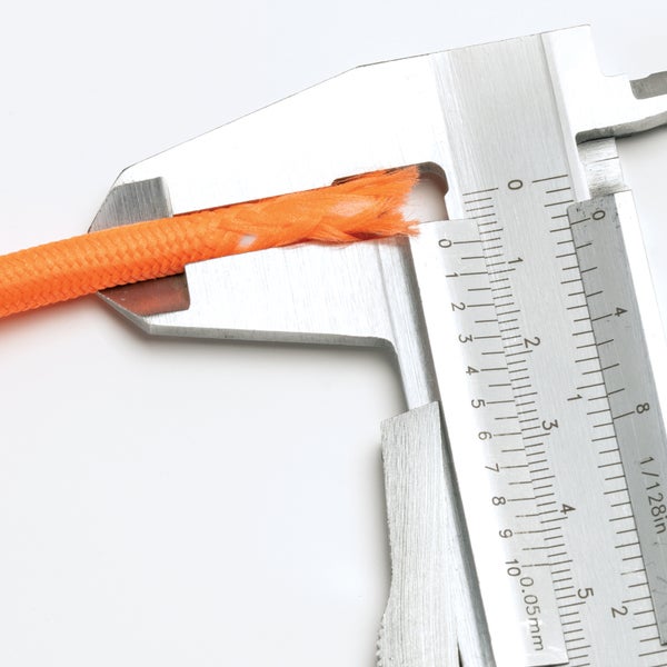 Textilkabel Orange, 3-adrig, (3x 0,75 mm²) - Stoffkabel mit Erdleiter, Meterware