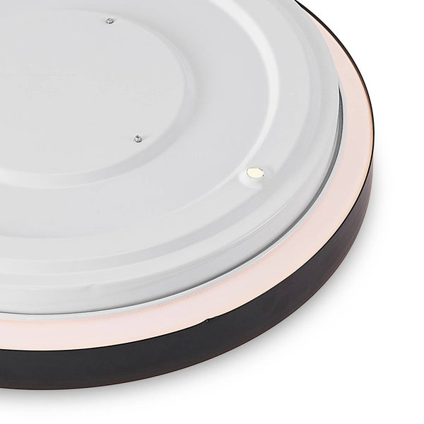 Lindby LED Deckenleuchte Villum (Modern) in Schwarz (1 flammig, ) - Lampe Deckenlampe Arbeitszimmerleuchte