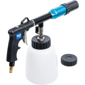 BGS Technic Druckluft Reinigungs- und Sprühpistole mit Behälter und zusätzlichem Deckel