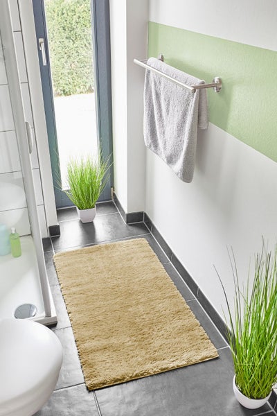 Badematten Set Florida bestehend aus zwei Badematten 40 x 60 cm und 60 x 100 cm in Taupe