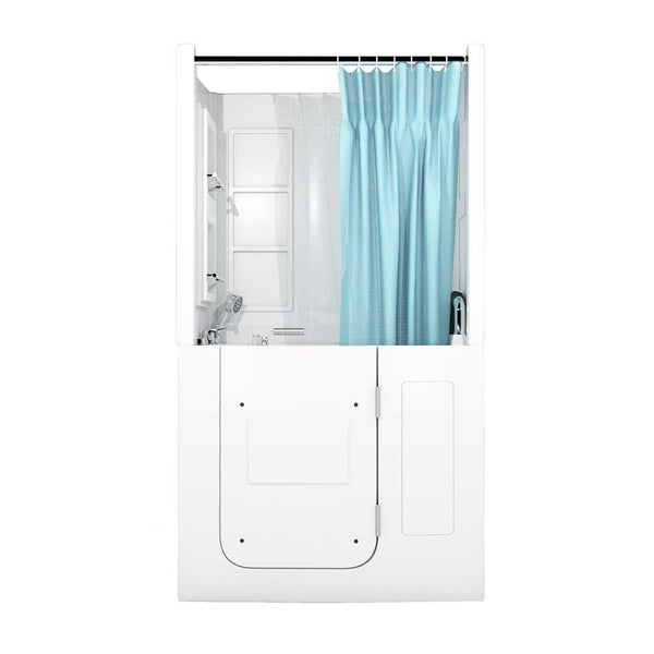 Seniorendusche Wanne Whirlpool S08D-WP-B-R 110x68x205cm