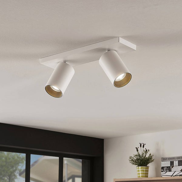 Arcchio Deckenlampe / Deckenstrahler 350° drehbar, 90° schwenkbar Deckenspot 2 x GU10 max. 8W ohne Leuchtmittel Deckenleuchte Strahler Spot