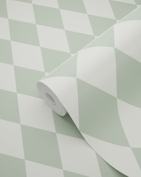 Tapetenrolle mit Rautenmuster