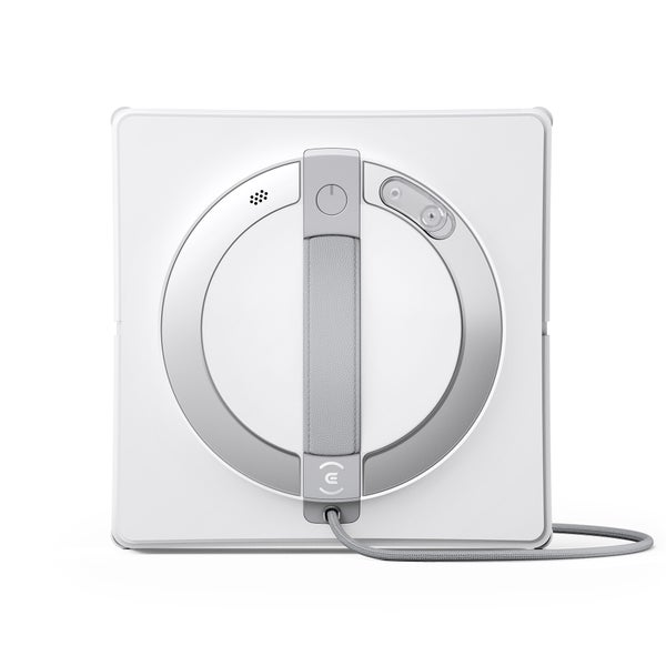 Fensterputzroboter mit Griff und Netzkabel