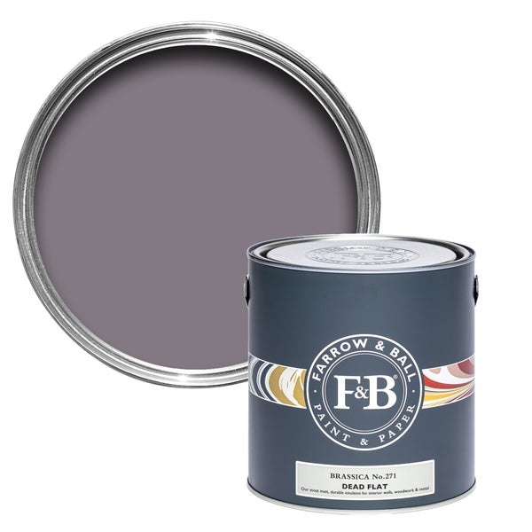 Farbeimer der Marke Farrow and Ball, Farbton Brassica No 271, Dead Flat
