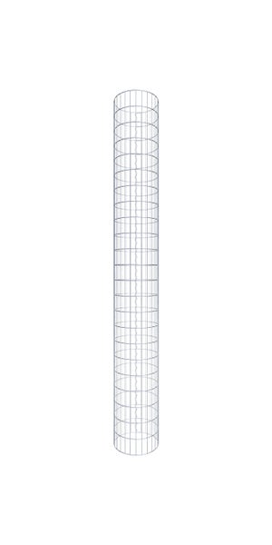 Gabionensäule Durchmesser 42 cm, MW 5 x 10 cm rund - Höhe: 2,30 m