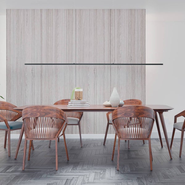 quitani LED Margita dimmbar (Modern) in Schwarz aus Aluminium (1 flammig, ) Wohnzimmerleuchte