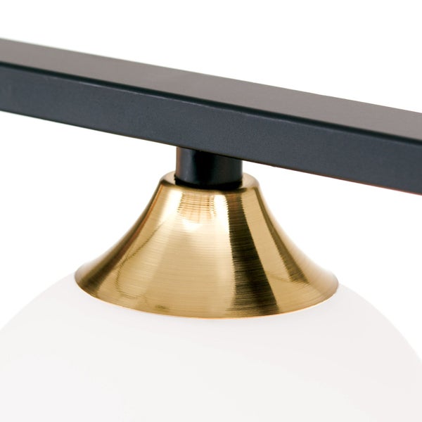 Hängeleuchte Snowwhite 120 cm Schwarz Gold 5 x G9