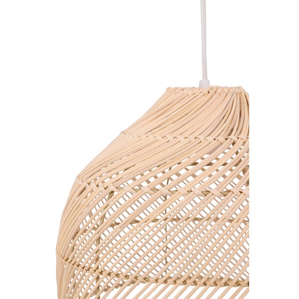 Brivela Beleuchtung Pendelleuchte 35x35x27cm natur. 35 X 35 X 27 cm