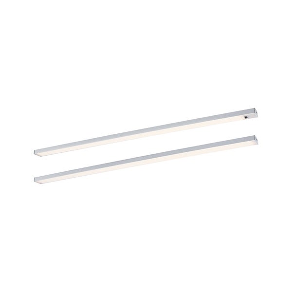 LED Unterschrankleuchte Inline Starterset 3000K dimmbar 2x6W 550x26mm 2x500lm 24V Chrom matt