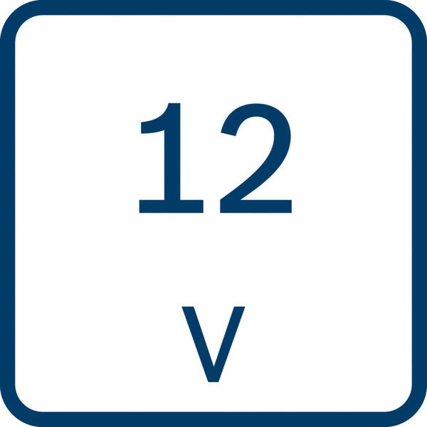 Kennzeichnung für 12 Volt