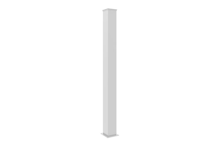 Pfosten EIFEL 15x15 aus Aluminium H.190cm - Mattweiß