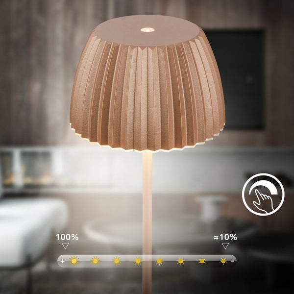 LED Tischlampe LED Tischleuchte Dimmbar Touch Warmweiß Schlafzimmer Flur