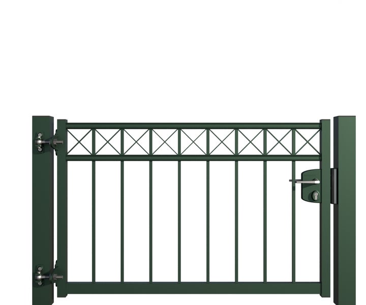 Metall Gartentor mit Schloss