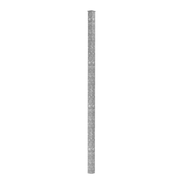 Metallpfosten für Zaun und Einzeltor 1,5 m zum Einbetonieren 5 x 5 cm - feuerverzinkt