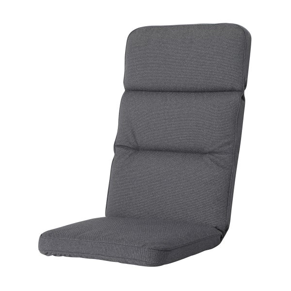 Hochlehnerauflage Excellent Low Back Manchester grau - Ca. 105x50 cm - 2er-Set