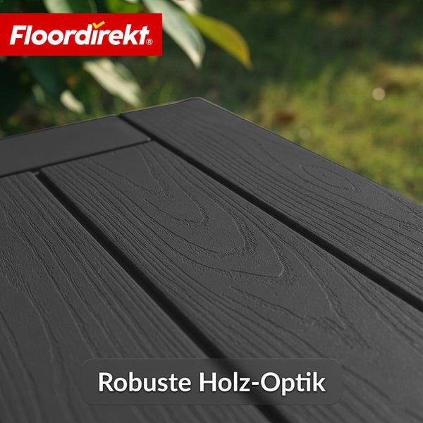 Detailansicht einer robusten Oberfläche in Holzoptik