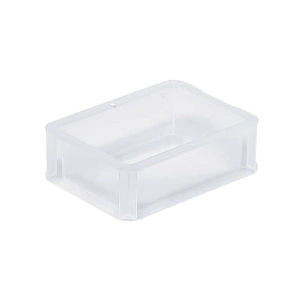PROREGAL SparSet 20 x Transparenter Eurobehälter BasicLine Mit Geschlossenem Griff HxBxT 7 x 15 x 20 cm 1,3 Liter Eurobox Transportbox