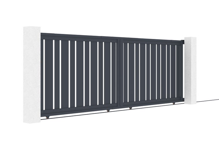 Schiebetor aus aluminium 4m VEYMONT 400C140