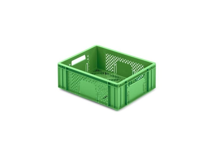 PROREGAL Eurobehälter Obst- und Gemüsekasten HxBxT 14,2 x 30 x 40 cm 13 Liter Grün Obst-Gemüsekiste Obstkorb Transportbox