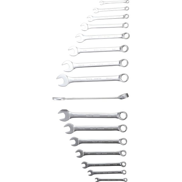 Satz verschiedener Schraubenschlüssel