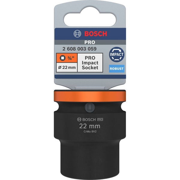 Bosch PRO Impact Socket 3/4 22 mm Standard - 2608003059