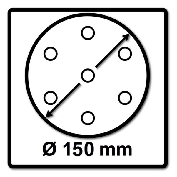 Festool STF D150/48 Schleifscheiben Granat P100 150 mm 400 Stk. ( 4x 575163 ) für RO 150, ES 150, ETS 150, ETS EC 150, LEX 150, WTS 150, HSK-D 150