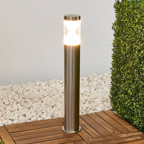 Lindby LED Fabrizio (spritzwassergeschützt (Modern) in Alu aus Edelstahl (1 flammig, )
