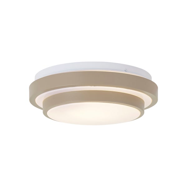 Moderne runde LED Deckenleuchte mit abgestufter Optik für gleichmäßige Raumbeleuchtung