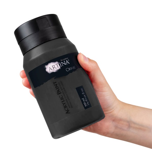 Artina Crylic Acrylfarbe 500ml Schwarz