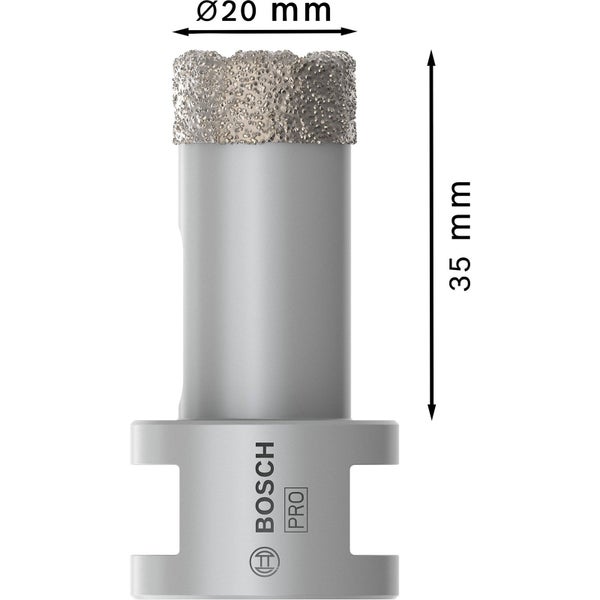 Bosch Pro Fliesenbohrer, Durchmesser 20 mm, Länge 35 mm