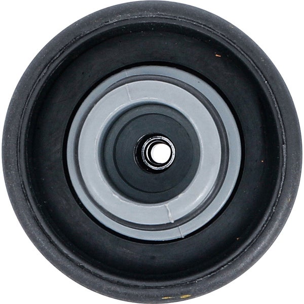 Rad für Rollhocker, bestehend aus Kunststoff und Gummi