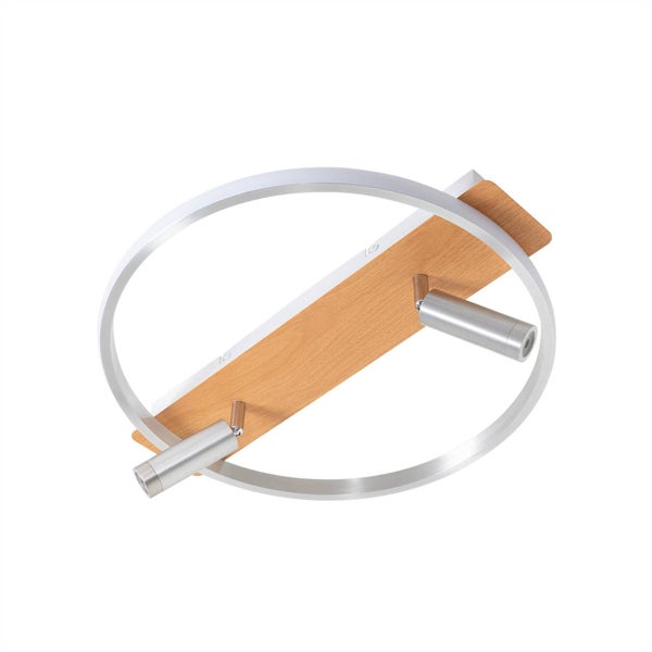 Lindby LED Deckenleuchte Signera dimmbar (Modern) in Alu aus Aluminium (1 flammig, ) - Lampe Deckenlampe Wohnzimmerleuchte